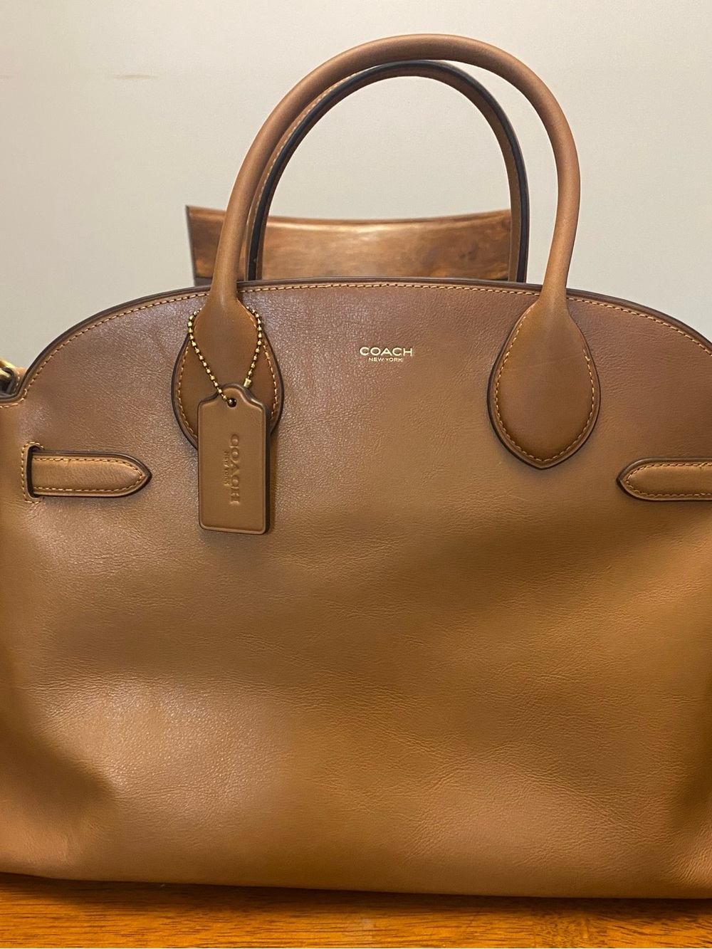 Coach Soft Empire Carryall Bag 40 in Brass/Honey Brown – Style CW616